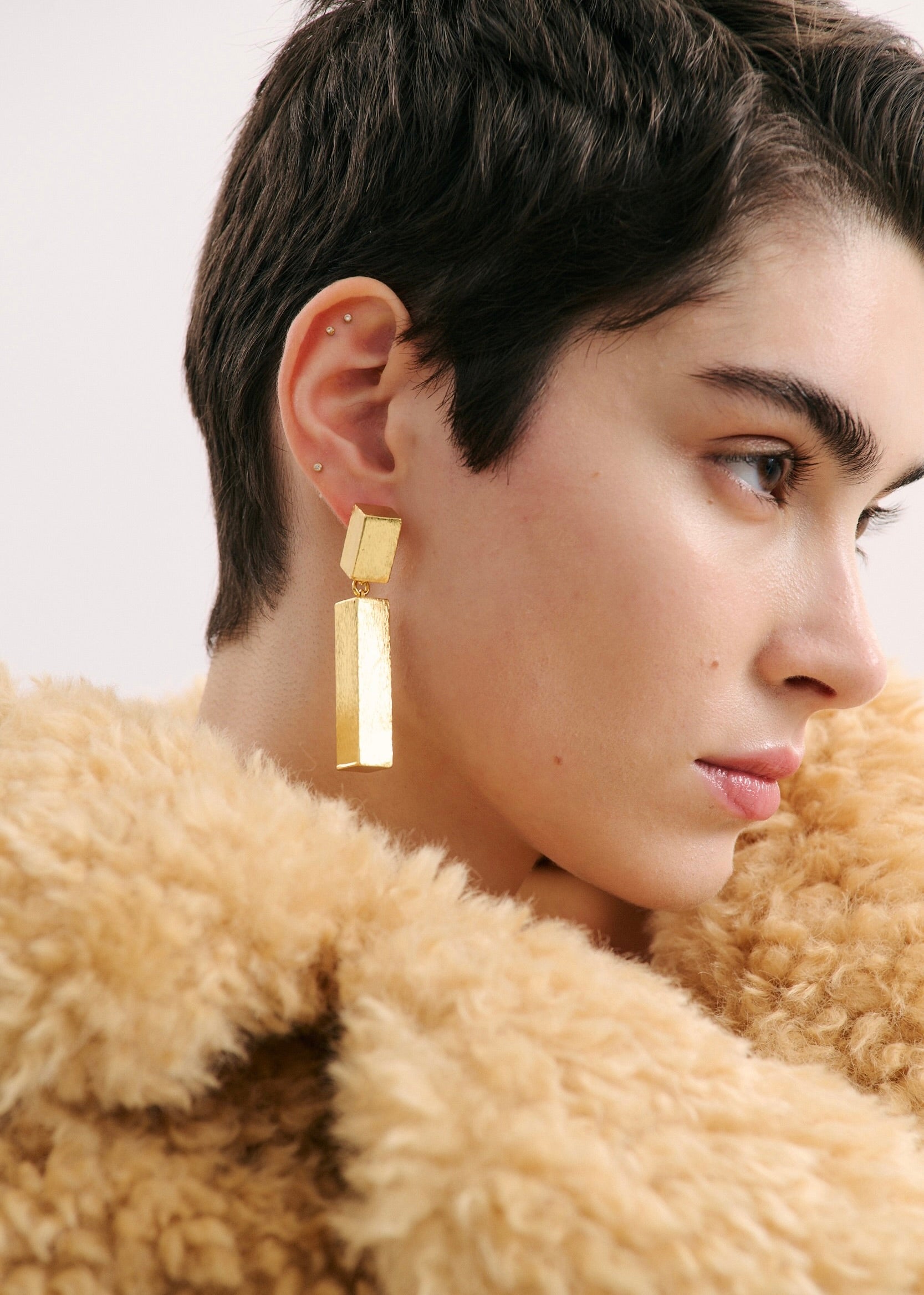 Foil Droplet Earring (7789281050705)