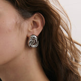 Pleated Knot Earring (7726442184785)