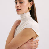 Swept Piped Earring (7855724298321)