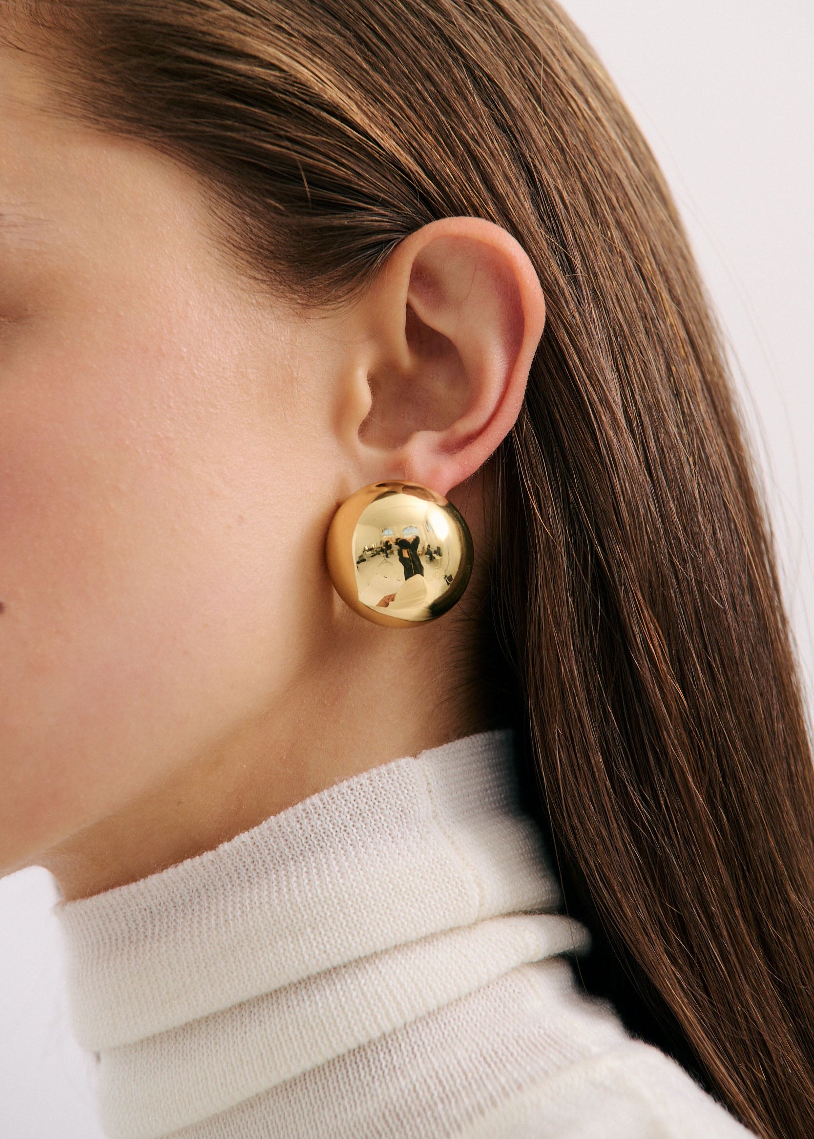 Domed Earring (7789281083473)