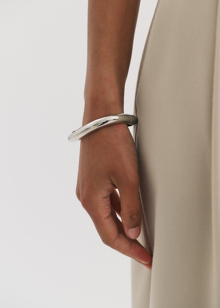 Thin Warped Bangle (7614556995665)