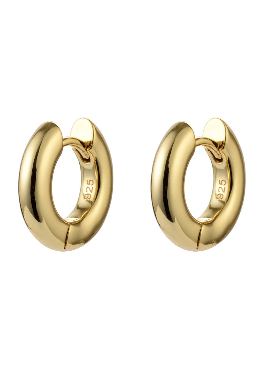 Smooth Rounded Huggie (7080033550417)