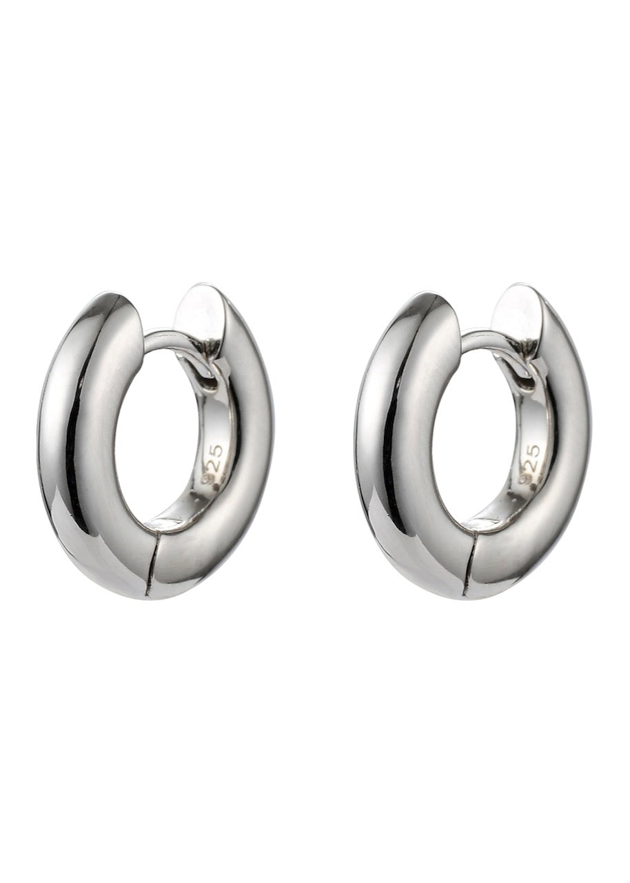 Smooth Rounded Huggie (7080033550417)