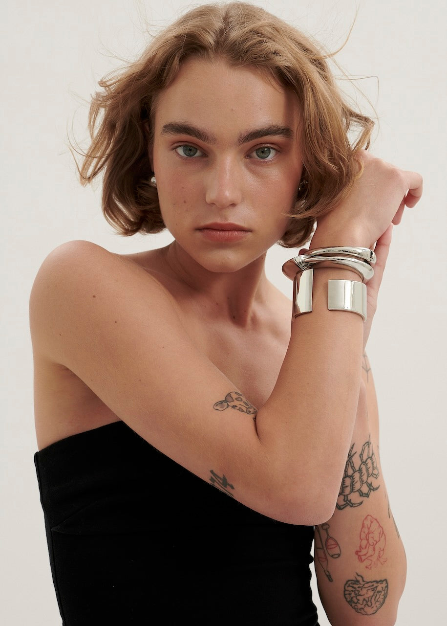 Asymmetrical Cuff Bracelet (7078710018129)