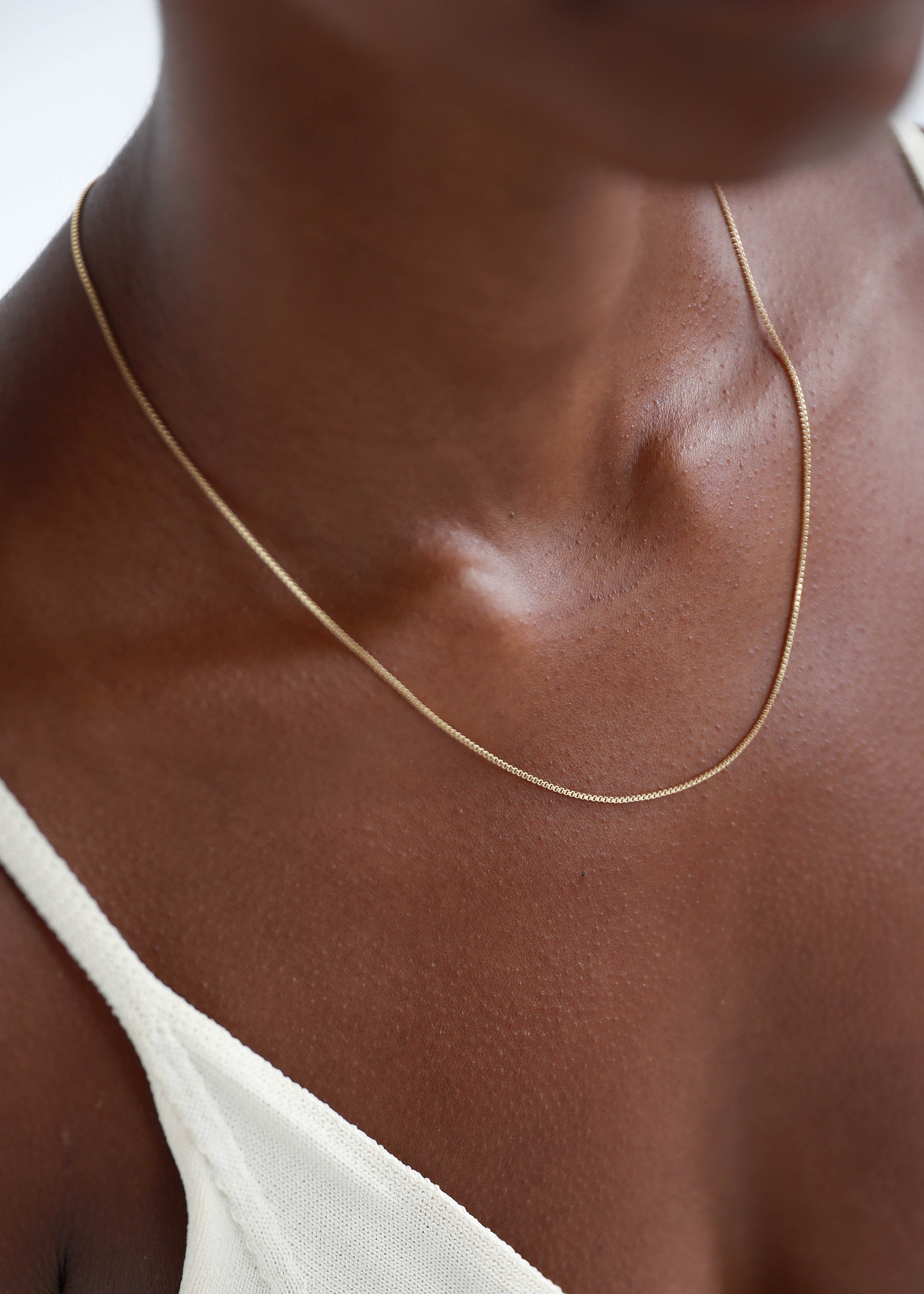 Fine Box Chain – Anna Rossi Jewellery