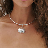 PRE ORDER: Structural Pendant Necklace - Light Silver