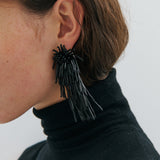 Vivi Beaded Earrings - Black