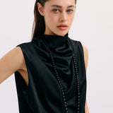 Onyx Beaded Necklace