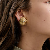 Diamante dome clip on earring (7651393241169)