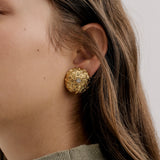 Diamante dome clip on earring (7651393241169)