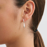 Linear Sterling Silver Earring