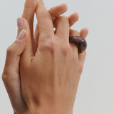 PRE ORDER: Crest Resin Ring - Chocolate
