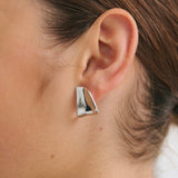 Veil Earring - Rhodium Silver
