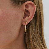 Elle Drop Stud - Gold