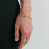 Organic Link Bracelet - Gold