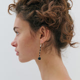 Monochrome Beaded Earrings - Black/Cream