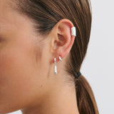 Dainty Sterling Silver Huggie