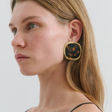 Sara Earring - Gold/Leopard