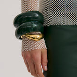 The Make a Statement Bangle Green (7806158012497)