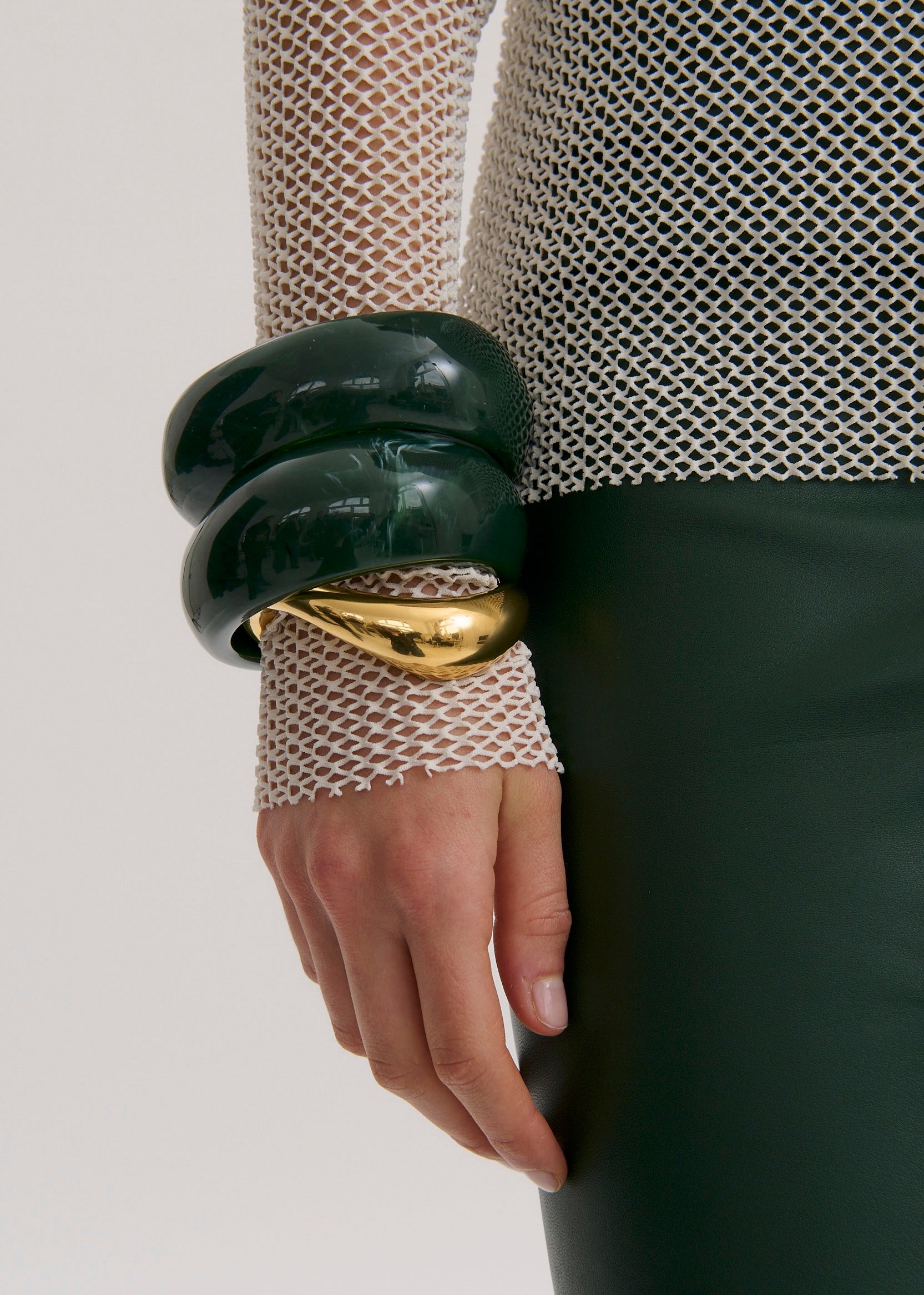 The Make a Statement Bangle Green (7806158012497)