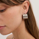 Milano Earring - Rhodium Silver