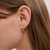 Smooth Rounded Huggie (7080033550417)