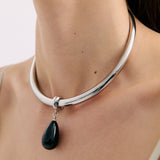 Slide On Droplet Necklace (7855724331089)