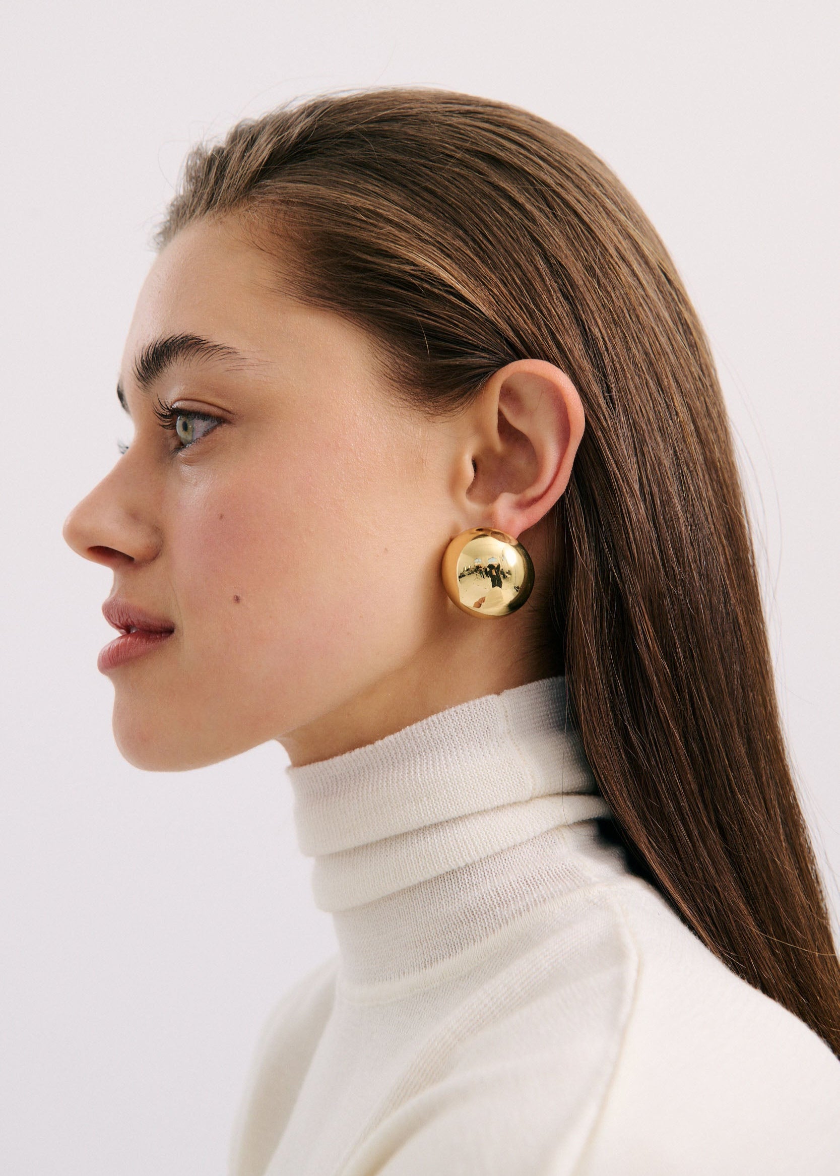 Domed Earring (7789281083473)