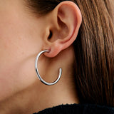 Everyday Hoop - Rhodium Silver
