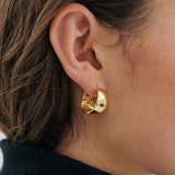 Curve Hoop  - Gold