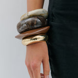 Arc Bangle Stack - Gold