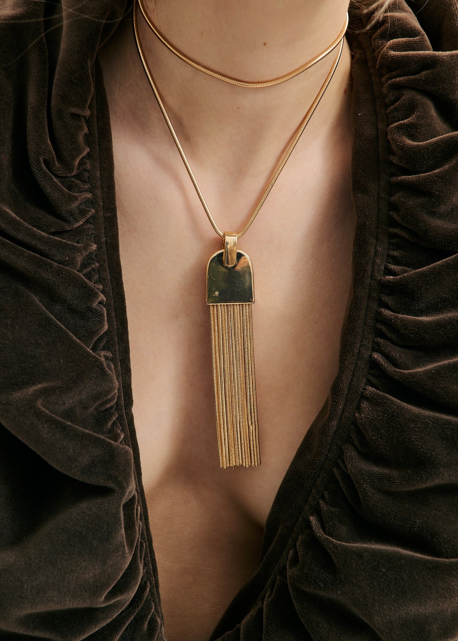 Tassel Chain Necklace (7811443884113)