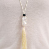 Pearl Net Necklace - Cream