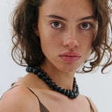PRE ORDER: Tonal Beaded Necklace Duo - Black/Brown