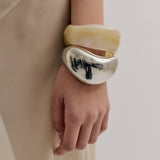 Thick Warped Bangle (7464538046545)