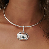 PRE ORDER: Structural Pendant Necklace - Light Silver