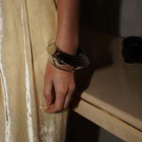 June Bangle - Rhodium Silver