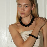 Jet Beaded Bracelet