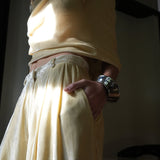 June Bangle - Rhodium Silver