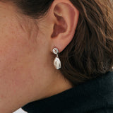 Nina Earring  - Rhodium Silver