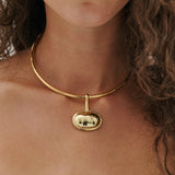 Structural Pendant Necklace - Gold