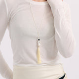 Pearl Net Necklace - Cream