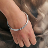 Classic Bangle - Rhodium Silver