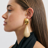 Lulu Earring - Gold/Beige