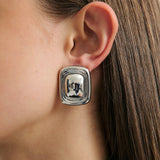 Rome Earring - Rhodium Silver
