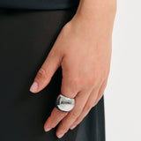 Lume Ring - Rhodium Silver