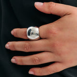Lume Ring - Rhodium Silver