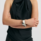 June Bangle - Rhodium Silver