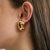 Funhouse Mirror Earring - Gold
