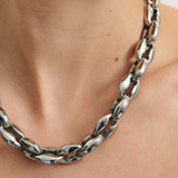 Coffee Bean Dream Necklace - Rhodium Silver